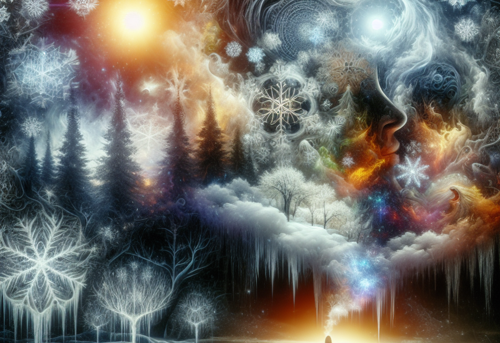 Eine Winterlandschaft im Traum